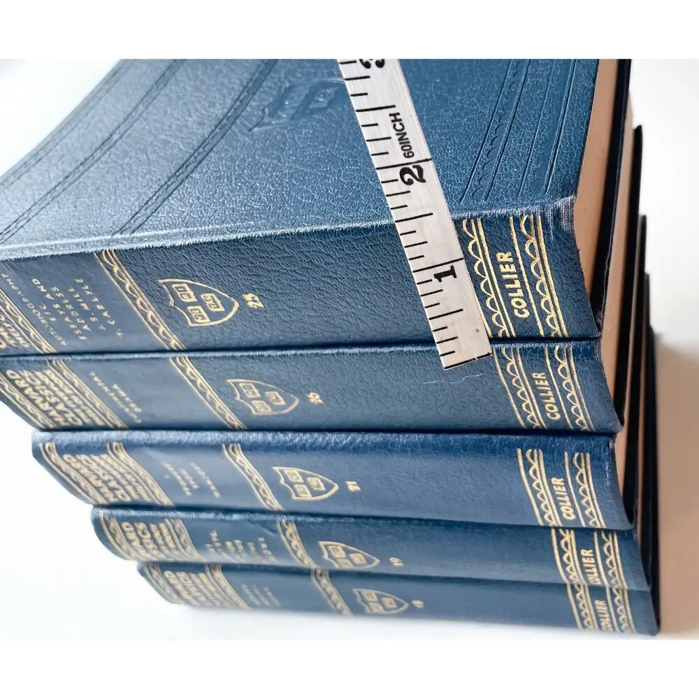 Set of 5 Harvard Classics Five Foot Shelf Vol. 18, 19, 21, 25, 26 Old Books